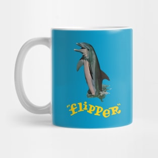 Flipper - They Call Him - 60s Kids Tv Show Mug